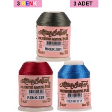 MiraLive 3 Adet Altınbaşak Oya ve Dantel Ipi 20 gr -  - No: 328 - 811 - 581