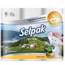 5 Adet Selpak Extra Desenli Kağıt Havlu 6lı