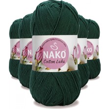 MiraLive 5 Adet Cotton Lüks Yelek Tunik Kazak Bluz Hırka Ipi Yünü Koyu Yeşil 97580