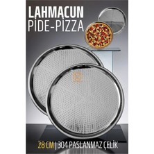 MiraLive Lahmacun Pizza Pide Pişirme Tepsisi 28 cm 2 Li Set 721314