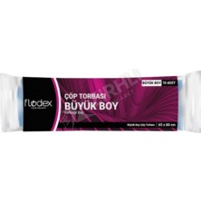 4 Adet Flodex Extra Güçlü Çöp Torbası Büyük Boy (Mavi)