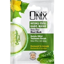 3 Adet Morfose Onix Detox Etkili Yaşlanma Karşıtı Kağıt Maske 20 ml