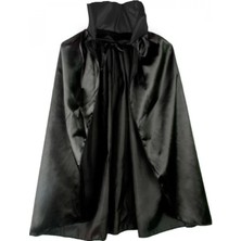 MiraLive Siyah Renk Yakalı Halloween Pelerini 90 cm (4887)