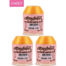 MiraLive 3 Adet Altınbaşak Oya ve Dantel Ipi 20 gr -  - No: 139