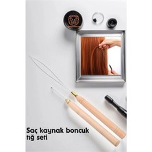 MiraLive Saç Boncuk Uzatma Keratin Tığı Misina Seti 720393