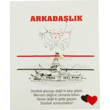 Pileli Store Kalp Arkadaşlık Ip Bileklik 2 Adet