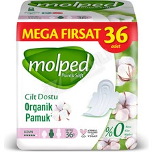 4 Adet Molped Pure&soft Mega Fırsat Uzun Hijyenik Ped 36'lı