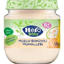 4 Adet Hero Baby  Muzlu Bisküvili Muhallebi 120 gr
