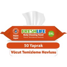 6 Adet Freshlife Vücut Temizleme Havlusu 50 Li
