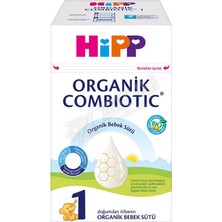 2 Adet Hipp Combiotic Organik Bebek Sütü 1 No 600 gr
