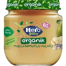 3 Adet Hero Baby Organik Muzlu Armutlu Yulaflı 120 gr