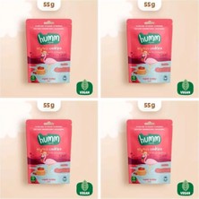 Humm Organik Vegan Çilekli Kurabiye Atıştırmalık Paketi - 4 Adet* 55 G
