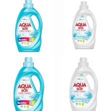 Boron Aquabor Çamaşır Deterjanı Beyaz ve Renkliler Için Sıvı Deterjan 33*4 Yıkama
