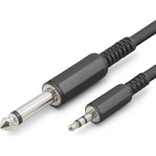 MiraLive 6.35MM To 3.5mm Gitar Kablosu 3 M - Siyah HDX1077