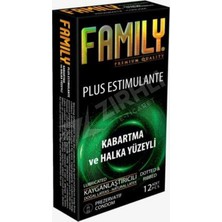 3 Adet Family Plus Estimulante Kabartma ve Halka Yüzeyli