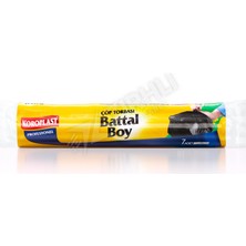 3 Adet Koroplast Güçlü Battal Boy Mavi Çöp Torbası 7 Li