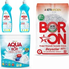 Eti Maden Aquabor Doğal Mineralli Bulaşık Deterjanı +Bor Mineralli Beyazlar Için Çamaşır Deterjanı