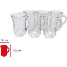 MiraLive Bardak Kulplu 6 Li Istikane Mug -81674
