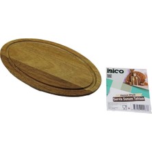 MiraLive Akasya Oval Ahşap Servis Sunum Tepsi - Tahtası  Mini Tepsi   25 x 14 x 1.4cm (4887)