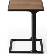 Showdeko SHW208 Doğal Ceviz Üst Tabla Siyah Ayak G40XY60XD45CM