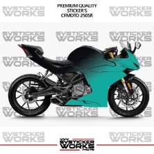 Sv Sticker Works Cfmoto 250SR Kaplama Sticker Çift Renk Motor Kaplama Modeli Hazır Kit Yüksek Kalite