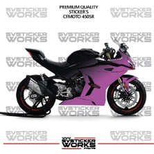 Sv Sticker Works Cfmoto 450SR Kaplama Sticker Çift Renk Motor Kaplama Modeli Hazır Kit Yüksek Kalite
