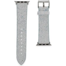 Kuzgun Ticaret Apple Watch 38MM Ry Taşlı Kordon (Saat Değildir) - Mavi