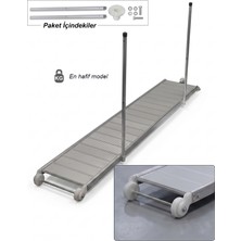 Sealux Tip 1s Alüminyum Pasarella - 206X35 cm - 7,5 kg (Ultra Hafif) - Montaj Ayağı ve Tutamak Dahil
