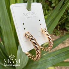 Eco Port Xuping Taşsız Burgu Halka Küpe - KP00243