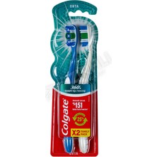 2 Adet Colgate 360 Diş Fırçası  Komple Ağız Orta 1+1