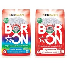 Eti Maden Boron 4 kg Renkli 4 kg Beyaz Toz Deterjan 8 kg