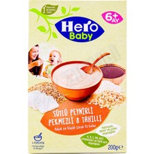 4 Adet Hero Baby Ek Besin Sütlü Peynirli Pekmezli 8 Tahıllı 200 gr