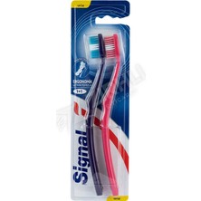 4 Adet Signal Diş Fırçası Ergonomik 1+1  Orta