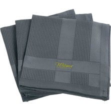 Wilma Lotus Mikrofiber Bez 60×40 3 Lü Set Antrasit - Mutfak, Banyo, Cam, Araç Temizlik Bezi (3 Adet)