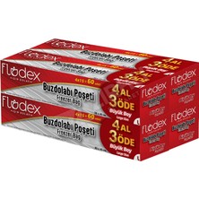 Flodex Buzdolabı Poşeti 4 Al 3 Öde Büyük Boy (30X45)