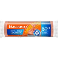 3 Adet Macromax Ekstra Güçlü Çöp Torbası Büyük Boy 10'lu Paket