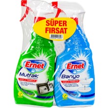 3 Adet Ernet Mutfak 750 ml + Banyo 750 ml