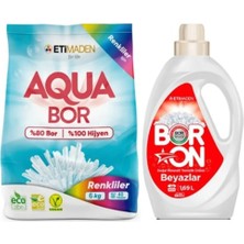 Boron Doğal Mineralli Toz Çamaşır Deterjanı 6 kg 40 Yıkama Sıvı Beyazlar Için 26 Yıkama