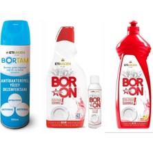 Eti Maden Boron Jel Bulaşık Makine DETERJANI(41YIKAMA)+ Boron Elde Yıkama 650 Ml++Bortam Dezenfektan Viral