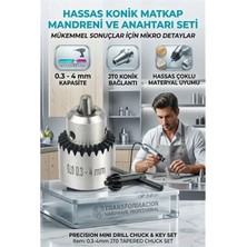 MiraLive Jt0 Konik Mandren Seti | 0.3-4mm Hassas Matkap Ucu Tutucu Anahtarlı 723172