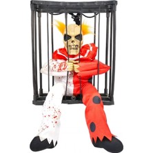MiraLive Hareketli Sesli Sensörlü Mahkum Joker Iskelet Dekorasyon 22X27 cm (4887)