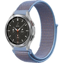 Kuzgun Ticaret Watch 22MM Hasırlı Cırtcırtlı Kordon (Saat Değildir) - Mavi