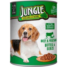 5 Adet Jungle Köpek Konservesi 400 gr Biftekli Sebzeli