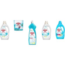 Eti Maden Aquabor Doğal Mineralli Sıvı Beyaz  + Tablet + Elde Bulaşık + Sıvı Beyaz + Sıvı Renkliler 5 Li Set