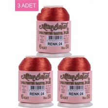 MiraLive 3 Adet Altınbaşak Oya ve Dantel Ipi 20 gr -  - No: 024