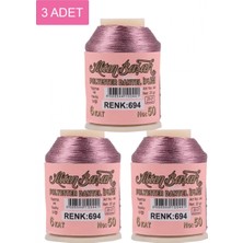 MiraLive 3 Adet Altınbaşak Oya ve Dantel Ipi 20 gr -  - No: 694