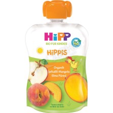4 Adet Hipp Organik Şeftalili Mangolu Elma Püresi 100 gr