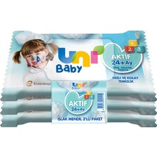 Uni Baby Aktif Cep Mendili 3X15 Adet