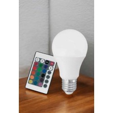 Kuzgun Ticaret Rgb LED Lamba LED Işık Ampul Renk Değiştirebilen 100 Watt - Lisinya