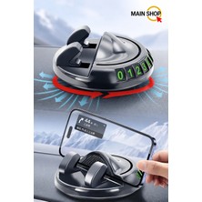 Pratik 360° Dönebilen Yapışkanlı Numaratörlü Araç Telefon Tutucu M-225